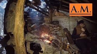 Ontario Bushcraft Camping Ep 2  quotThe Lost Hobo Cabinquot [upl. by Danialah]