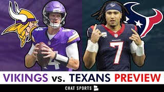 Minnesota Vikings vs Houston Texans Preview Injury Report Analysis amp Prediction  NFL Week 3 [upl. by Ilzel518]