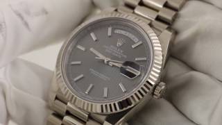 Rolex Oyster Perpetual DayDate 40 228239 Luxury Watch Review [upl. by Nalim]