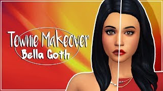 BELLA GOTH  THE SIMS 4  Townie Makeover  CC list amp sim download [upl. by Loise]