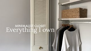 Minimalist Closet Tour  4 seasons [upl. by Nahgeem304]