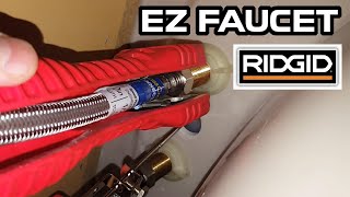 Ridgid Faucet and sink installer tool Demonstration  Easy change faucet tool [upl. by Laveen393]