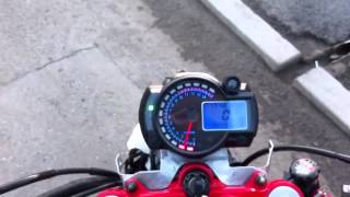 SS182 speedometer  KOSO Replica  Honda Hornet [upl. by Alemahs]