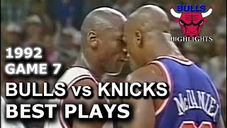 May 17 1992 Bulls vs Knicks game 7 highlights [upl. by Aihcsrop953]