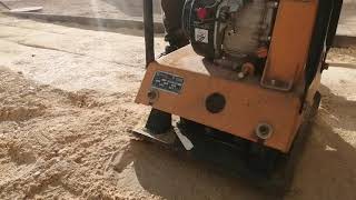 Temporary Gravel Driveway Compaction With A Lumag RP 1100 Pro 96 Kg Plate Compactor  Vibrating [upl. by Dewhurst]