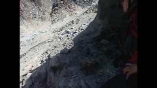 Rock falling in Grand Couloir Mont Blanc [upl. by Rysler182]