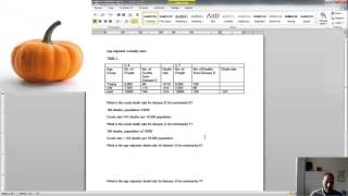 Age adjusted mortality rate calculation [upl. by Esya767]
