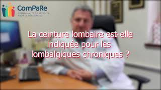 Séminaire Lombalgie chronique  ComPaRe [upl. by Aleacem]