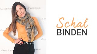 Schal binden  5 einfache Techniken für einen Wollschal  natashagibson [upl. by Thar836]