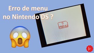 Como arrumar o erro de menu em cartoes R4 Nintendo DS DSi 2DS 3DS DSLite [upl. by Anyad]