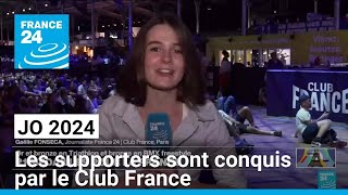 JO 2024  quotUne ambiance extraordinairequot les supporters sont conquis par le Club France [upl. by Magulac]