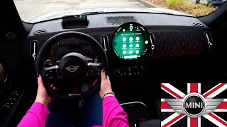 2024 MIN COOPER COUNTRYMAN JCW WORLD PREMIERE FIRST TEST DRIVE mini minicooper cooper carreview [upl. by Nawj]