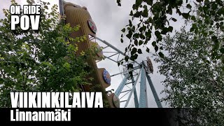 Viikinkilaiva onride POV  Linnanmäki [upl. by Tracee]