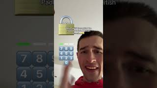 The Padlock Code Is IMPOSSIBLE To Pronounce Correctly😳 padlock [upl. by Drewett]