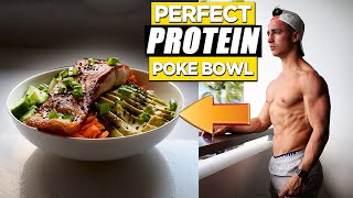 EASY HIGH PROTEIN POKE BOWL RECIPE  PERFECT EVERY TIME [upl. by Ahsier345]