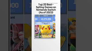 Top 20 BestSelling Games on Nintendo Switch As of 2023 [upl. by Anide]