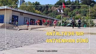 Antalyada Bir Antrenman Günü Antalya Yelken Kulübü  Optimist Yelken Eğitimi [upl. by Bray323]