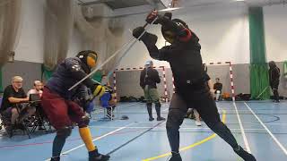 Wessex League Winnersh 2023  Open Longsword Elims  Robbie McSweeney vs Jamie MacIver [upl. by Agni985]