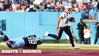 Sights amp Sounds Thrilling LastSecond Drake Maye Touchdown Forces OT  Patriots vs Titans Week 9 [upl. by Aseel]