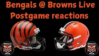 Bengals Pulse Live Post Game Reactions Bengals  Browns [upl. by Deys]