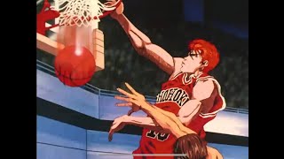 SLAM DUNK Sakuragi dunks on Maki Bluray [upl. by Ajar]