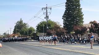 Burton Middle school marching band and color guard at the Merced CCBR 2024 [upl. by Arreit]