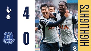 TOTTENHAM HOTSPUR 40 EVERTON  PREMIER LEAGUE HIGHLIGHTS  FOURMIDABLE DISPLAY AS SON SCORES TWO [upl. by Oirad]