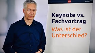 Keynote vs Fachvortrag [upl. by Merdith364]