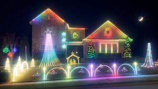 Christmas Light Show 2023 [upl. by Urbai910]