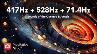 417Hz  528Hz  714Hz  TRIPLE HEALING FREQUENCIES  Wipes out Negative Energies  Positive T [upl. by Leirbaj]