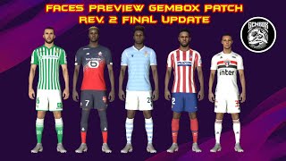 GEMBOX PATCH 2020 PES PS3 WINTER REV 2 FINAL FACES and STATS PLAYER UPDATE [upl. by Oinafipe]