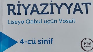 Deyanet Riyaziyyat 4 cü sinif Mövzu 20 Tam İzah [upl. by Denna]