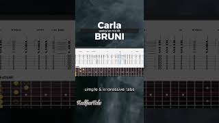 Carla BRUNIquelquun ma dit Acoustic Guitar Tabs [upl. by Gisella]