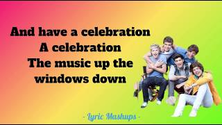 Windows Down  Live While Were Young Lyrics  Big Time Rush amp One Direction Mashup [upl. by Odin]