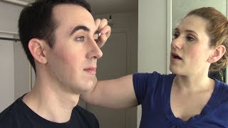 Basic Stage Makeup for Beginners Ben Nye Kit [upl. by Nosnev]