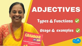 Adjectives  Types Functions and Endings of Adjectives  Usage amp examples  English Grammar lesson [upl. by Jayme691]