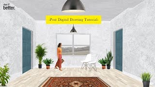 Post Digital Interior Architecture Drawing Tutorial [upl. by Blaze60]