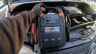 Harbor Freights CENTECH 3in1 Portable Power Pack JumpStarting My Van [upl. by Ecyt]