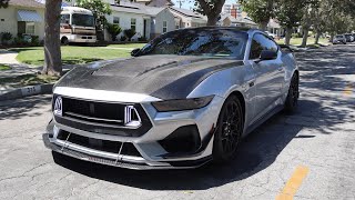 2024 mustang GT gets front APR carbon splitter and canards installed [upl. by Amjan716]