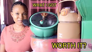 Unbox and Assemble My Totipotent Pot pressure Cooker and Giant Water bottle  VLOGMAS D9 unboxing [upl. by Acnaiv]