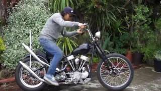 1954 PANHEAD ChopperMidnight blue Pan build by BLUE GROOVE [upl. by Niraa]