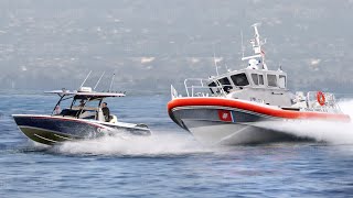 US Coast Guards Crazy Techniques to Stop Bad Guys Boats at Sea [upl. by Ninazan]