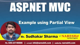 Example using Partial View  aspnet MVC Tutorials  By MrSudhakar Sharma [upl. by Dnomse602]