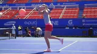 Entrenamiento de Sharapova en el AMT 2015 [upl. by Ackerley]