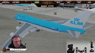 P3D v42 VATSIM Cross the Pond Westbound 2018  EHAM Departure [upl. by Feriga]