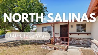 1607 Chico Way Salinas CA 93906  For Sale  North Salinas  Corner Lot [upl. by Mayram]