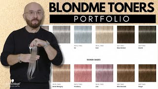 BLONDME TONERS 101 Swatches Shade Portfolio amp Best Uses  Schwarzkopf Professional [upl. by Semele716]