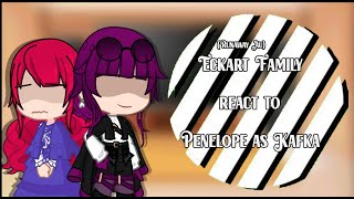 Eckart Family  Yvonne react to Penelope as Kafka  Runaway Au  GCRV  🚫 No part 2 🚫  Rushed [upl. by Ahsilla75]