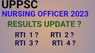 UPPSC NURSING OFFICER RESULTS UPDATE 2023  UPPSC NURSING OFFICER RESULTS [upl. by Panchito]