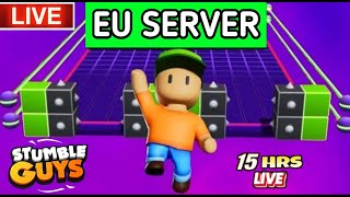 EU SERVER STUMBLE GUYS LIVE  UNLIMITED BLOCK DASH unlimitedblockdashstumbleguyslivegermany [upl. by Beal]